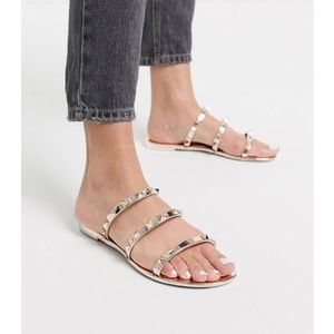 Asos Public Desire Studded Jelly Sandals